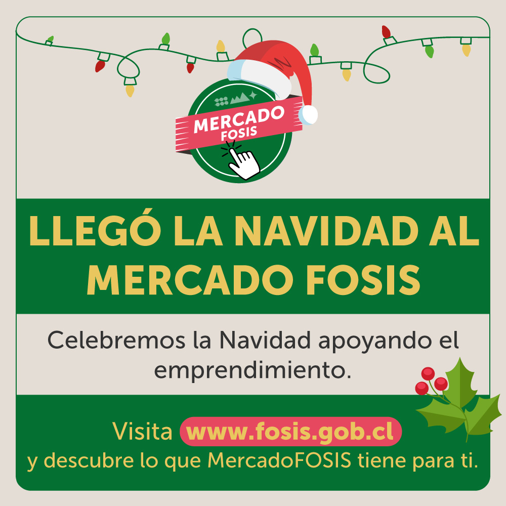 FOSIS abre plataforma digital con emprendimientos para compras navideñas