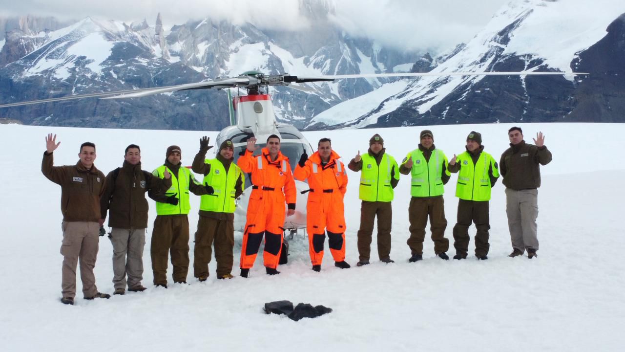 Carabineros de Aysén instala por segundo año consecutivo la Avanzada Fronteriza Paso Marconi, Campos de Hielo Sur