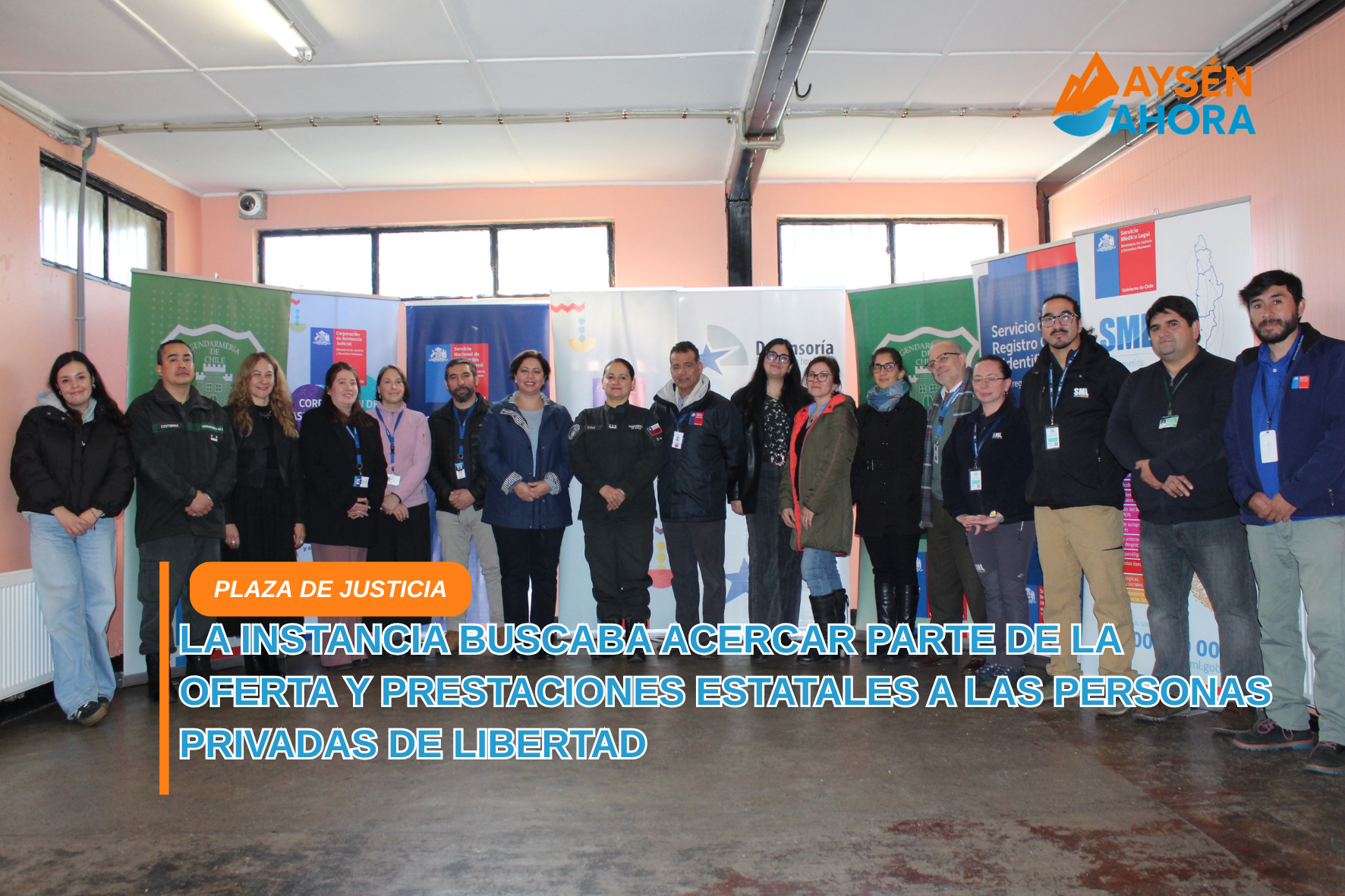 Realizan Plaza de Justicia y DDHH en el CDP de Puerto Aysén  