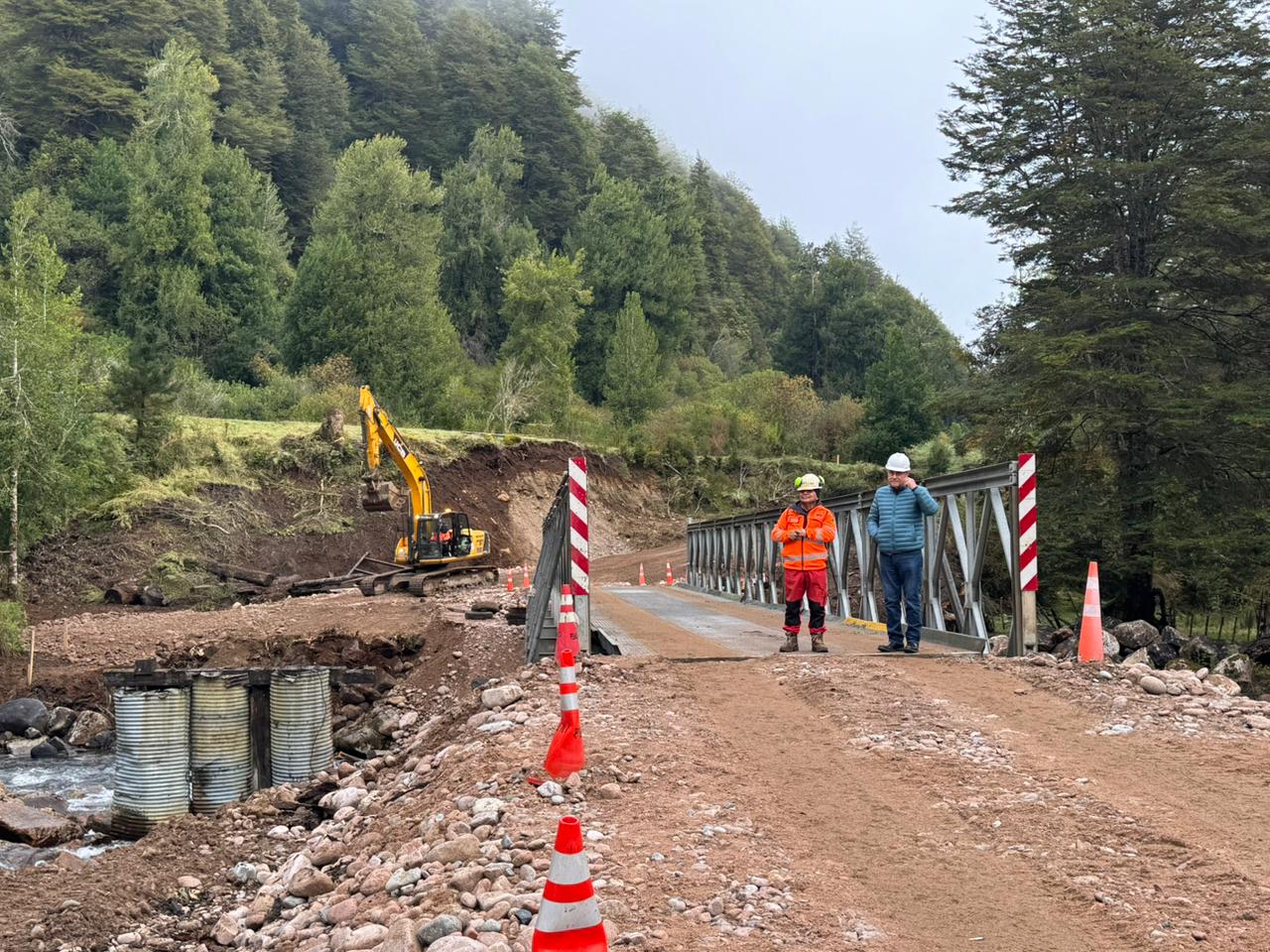 Puente avanza en manos de Vialidad provincial de Aysén