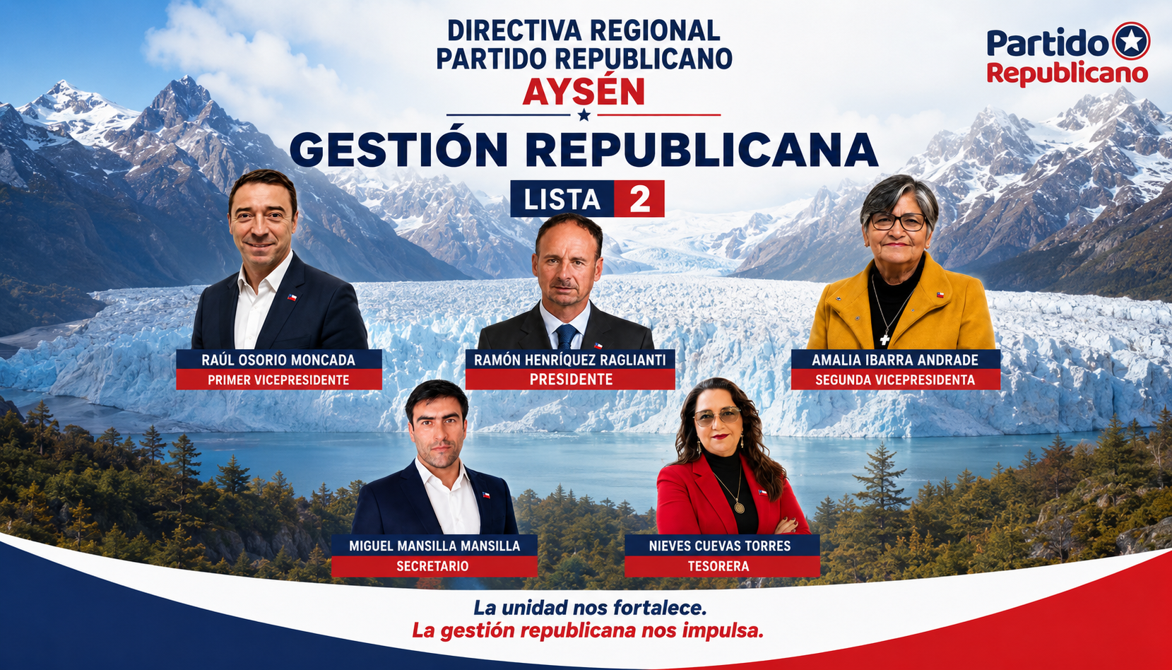 Gestión Republicana: La propuesta de la Lista 2 que busca fortalecer la presencia del Partido Republicano en Aysén
