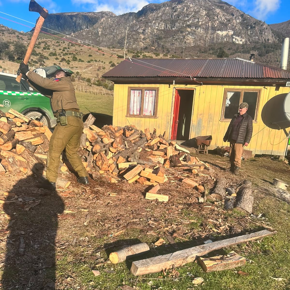 Carabineros refuerza operativos de auxilio y comodidad pública ante sistema frontal en Aysén
