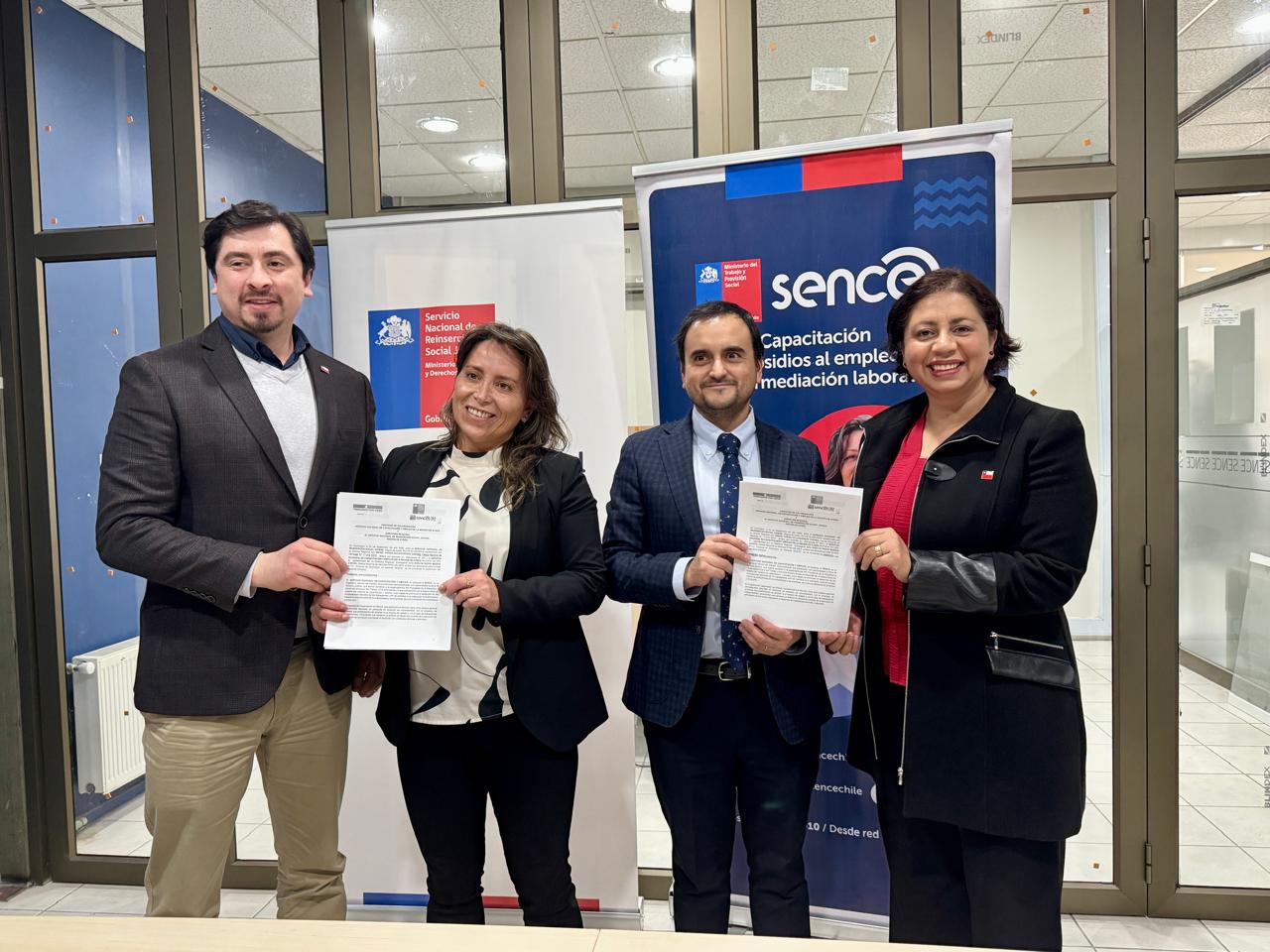 Servicio de Reinserción Social Juvenil y SENCE firman convenio para  ampliar oportunidades de capacitación y empleo para jóvenes
