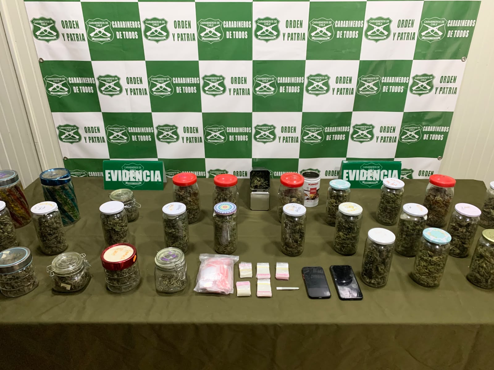 Operativo Antidrogas del OS7 de Carabineros en conjunto con la Fiscalía culminó con dos detenidos por tráfico en Coyhaique 